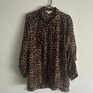 Michael Kors Animal Print Blouse